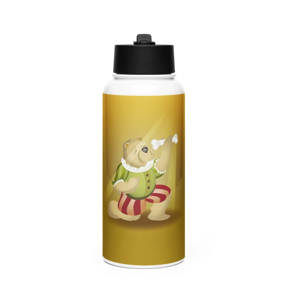 Leo Stainless Steel Water Bottle with a Straw Lid