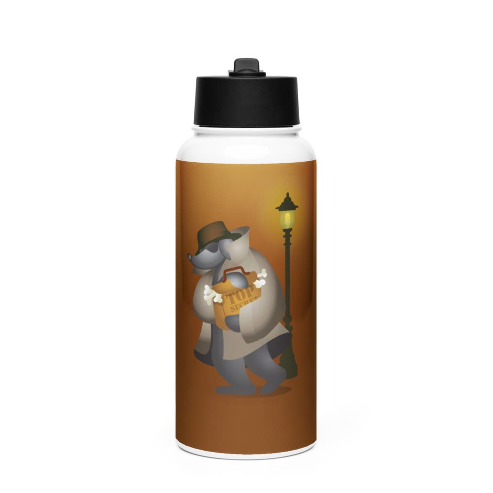 Scorpio Stainless Steel Water Bottle with a Straw Lid