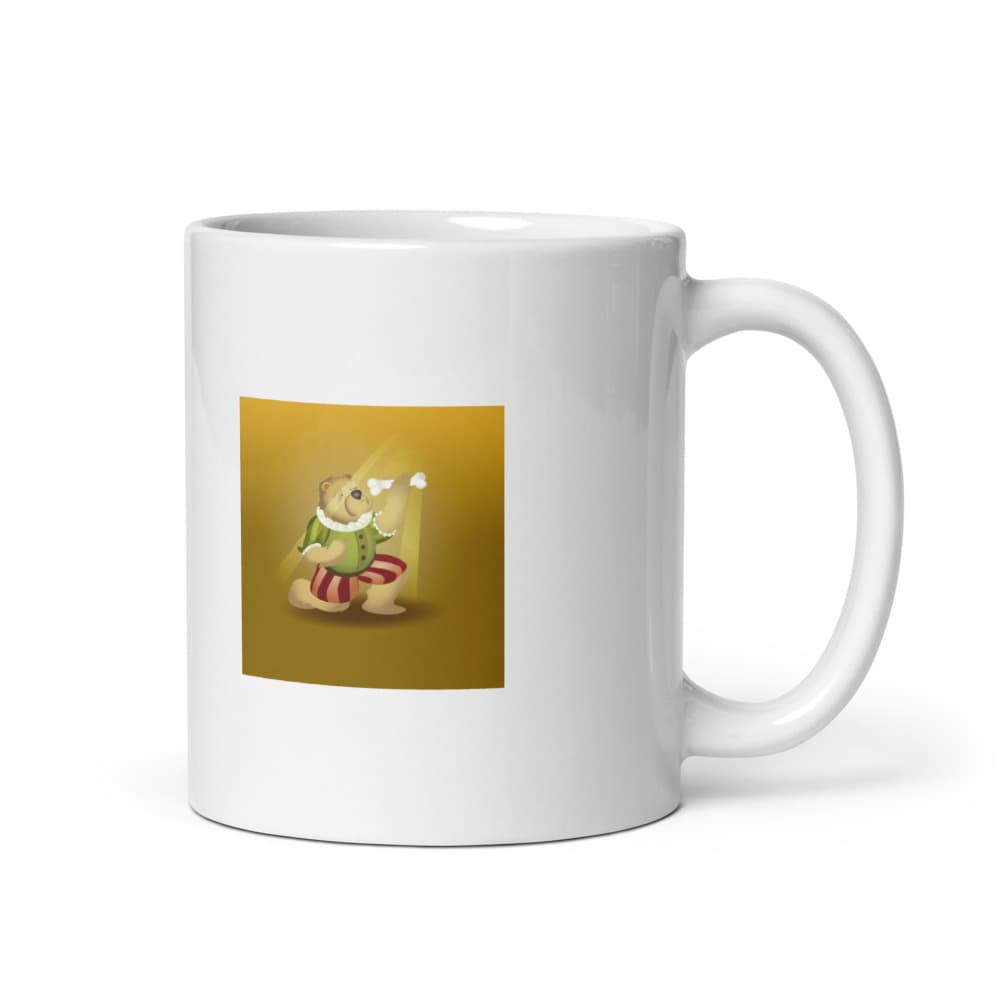 Leo White Glossy Mug